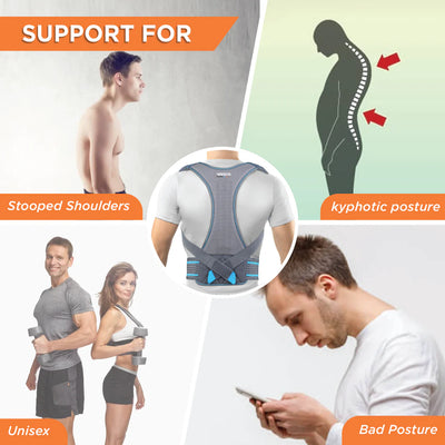 2-in-1 Shoulder &amp; Back Posture Corrector | Adjustable Support Belt